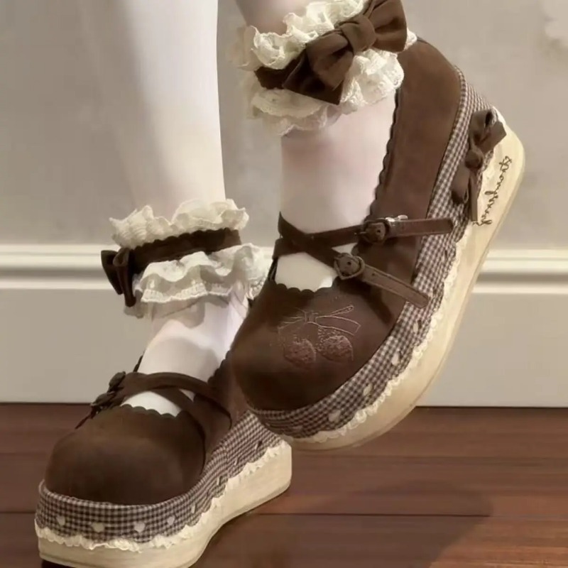Embroidery Embellishments - Lolita High Heels Height Increasing Thick