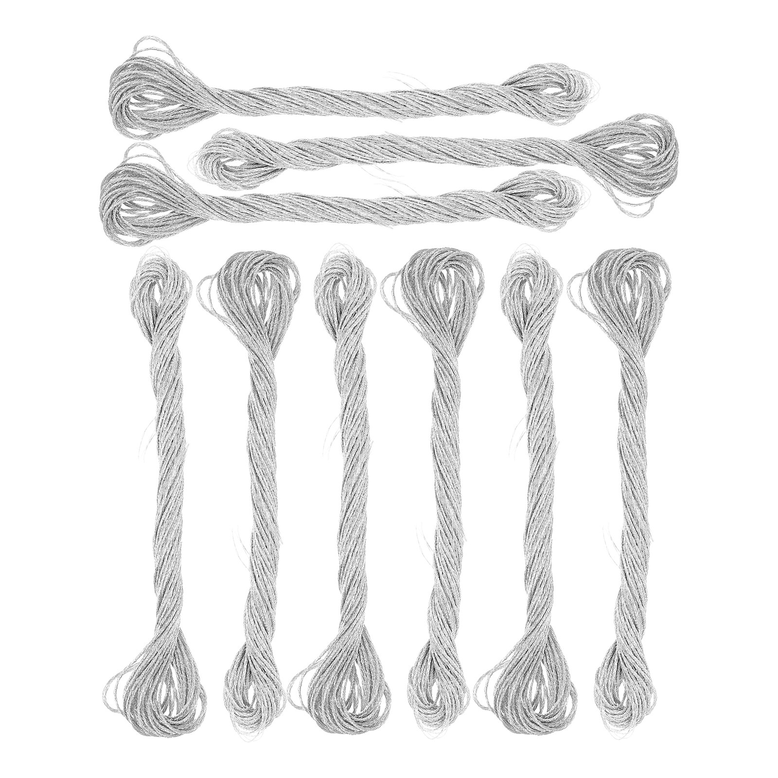 Embroidery Craft - 12Pcs Shiny Metallic Embroidery Thread for