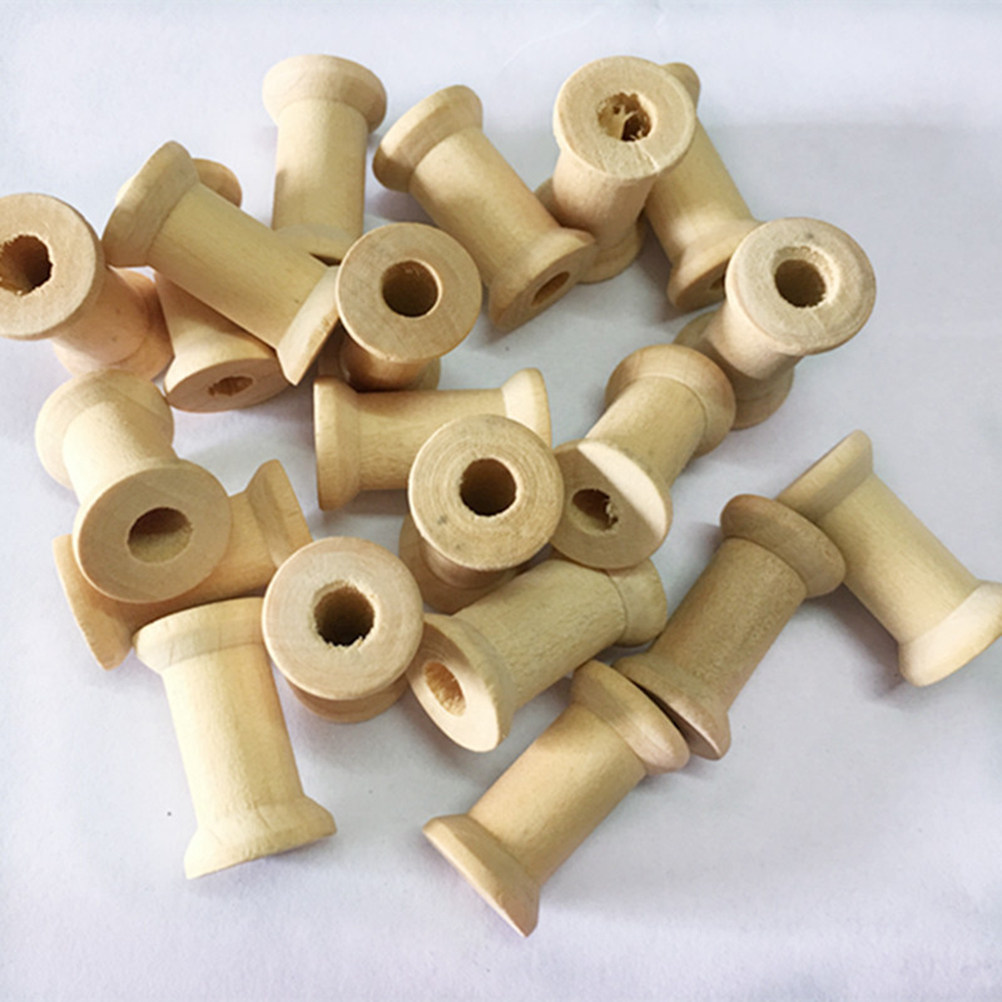 60 Pcs Bobbins Sewing Natural  - Embroidery Craft recension och pris