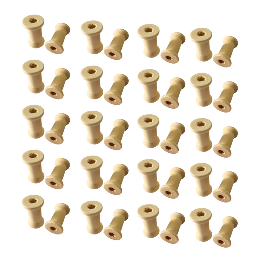 60 Pcs Bobbins Sewing Natural  - Embroidery Craft recension och pris