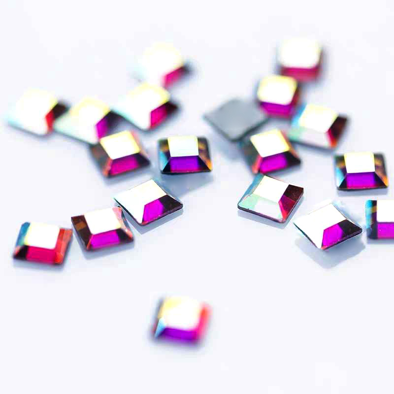 Flat Top Square 20pcs 4mm Non  - Hotfix Rhinestone Sheet recension och pris