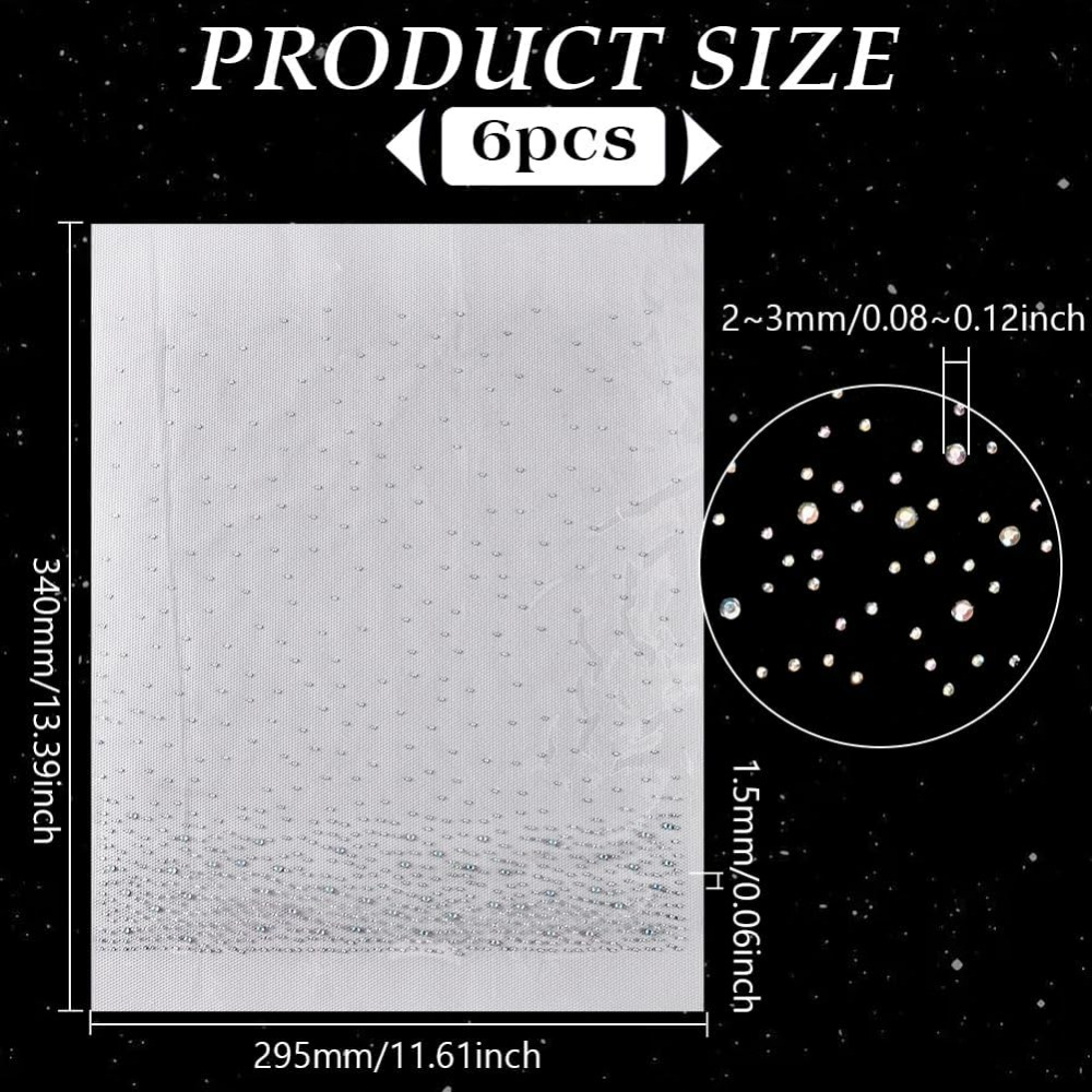 6 Sheet Glitter Rhinestone Iro - Hotfix Rhinestone Sheet recension och pris