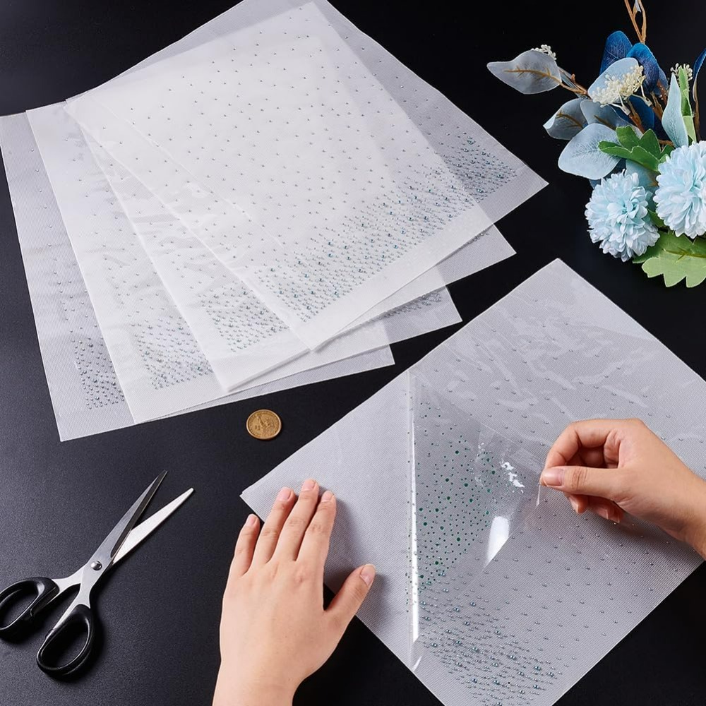 6 Sheet Glitter Rhinestone Iro - Hotfix Rhinestone Sheet recension och pris