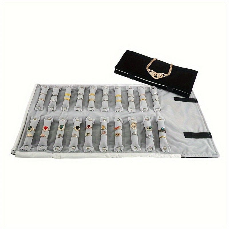 Jewelry Storage Roll Bag Ring  - Velvet Ribbon Roll recension och pris