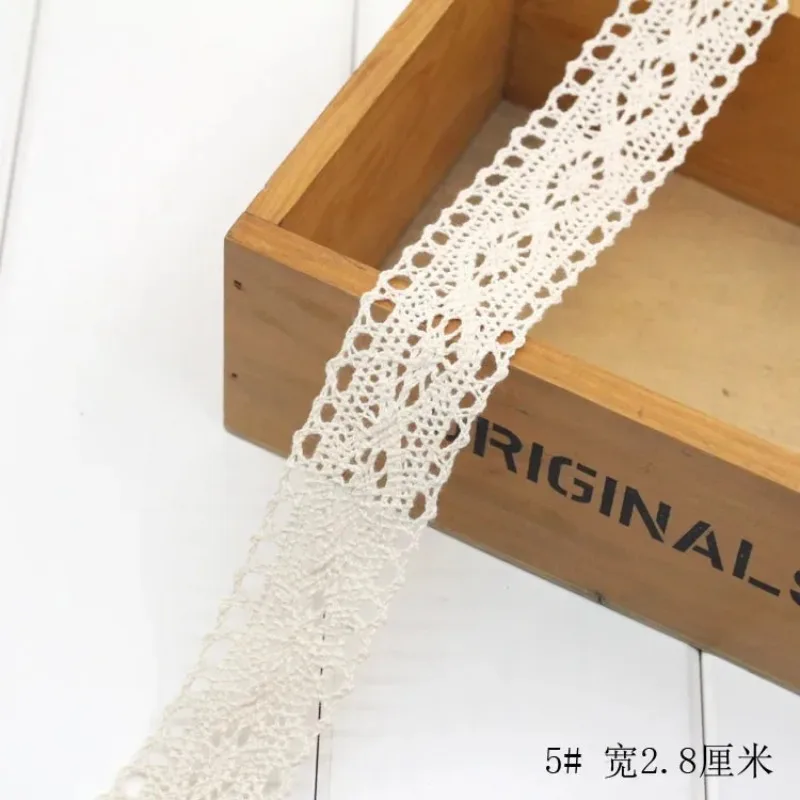 Ivory White Cotton Lace Trim R - Lace Ribbon Trim recension och pris
