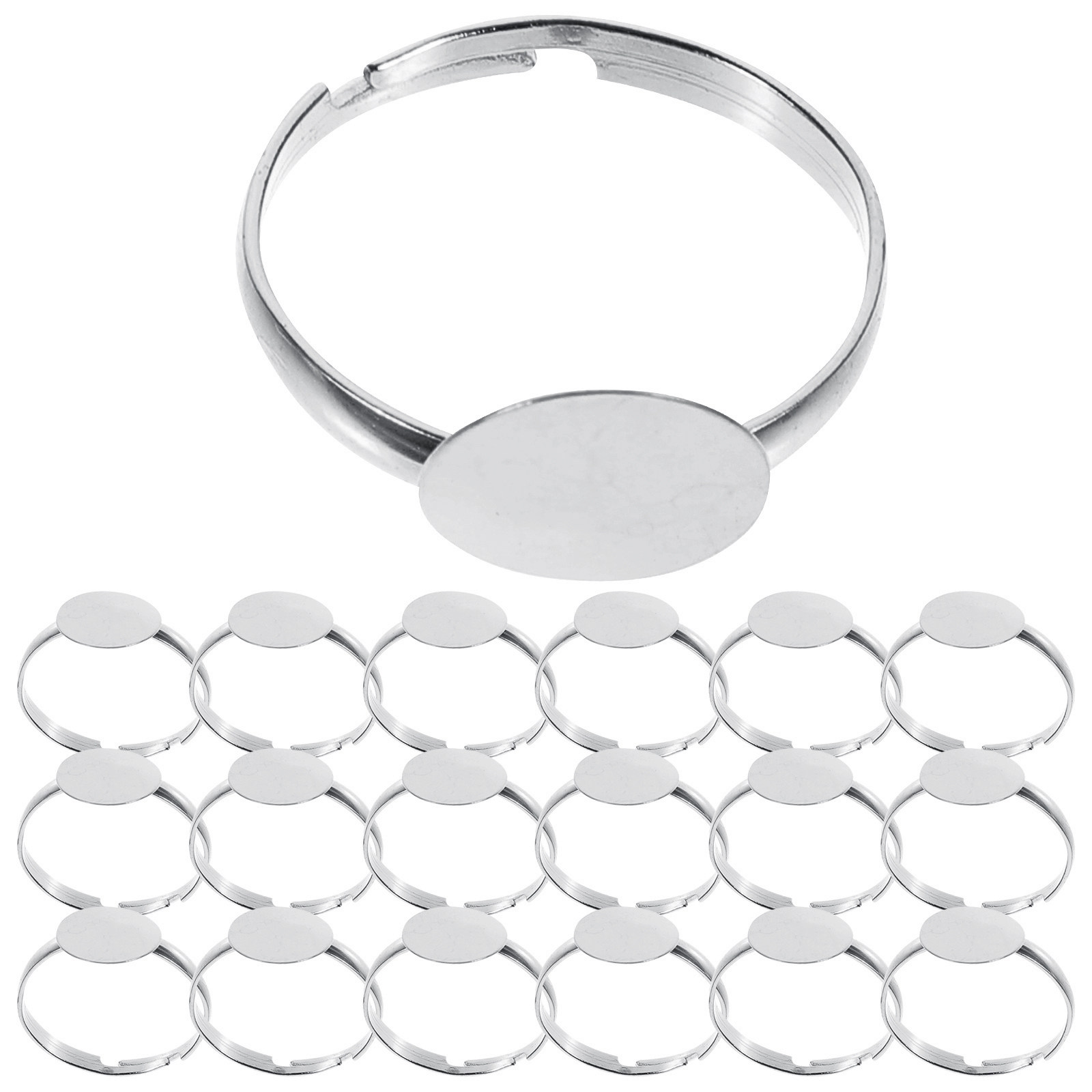 100Pcs Alloy Ring Blanks for D - Craft Embellishments recension och pris