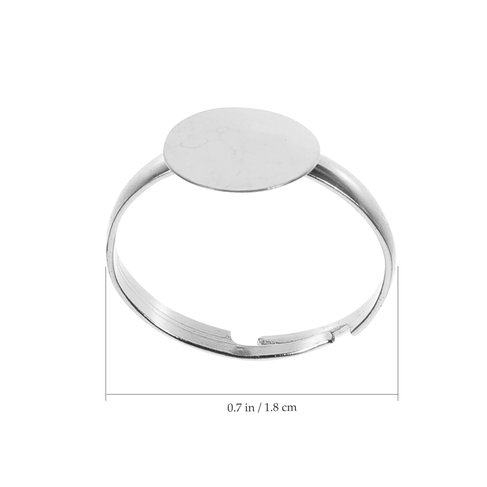 100Pcs Alloy Ring Blanks for D - Craft Embellishments recension och pris