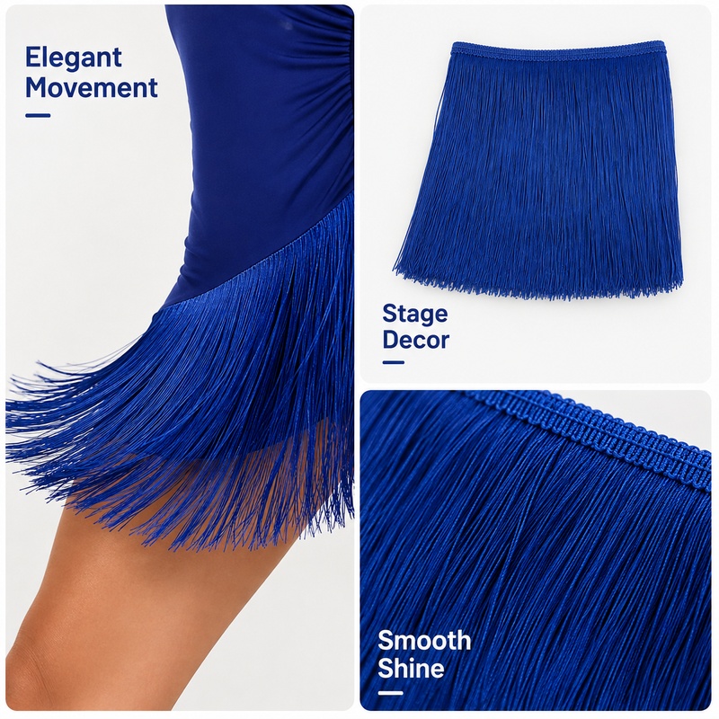 2/5/9M 50cm Fringe Trim Latin  - Fringe Ribbon Sewing recension och pris